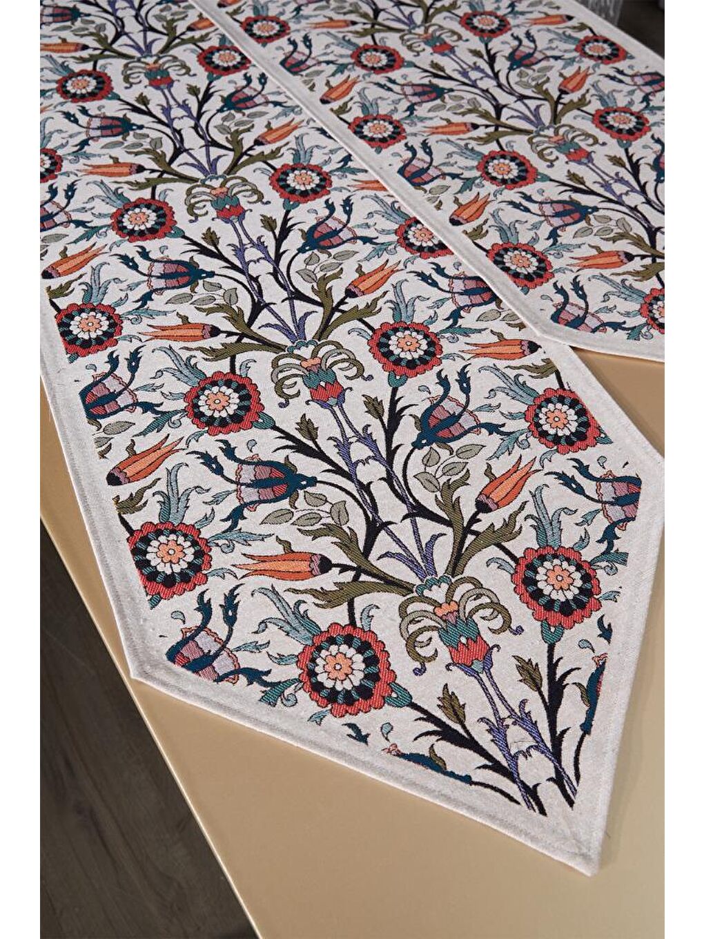 Karışık Gülsüm 2li Lüks Runner 45x140 Cm-3