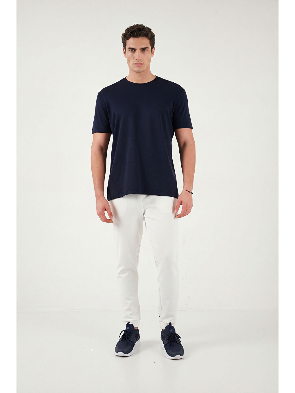 İndigo Pamuklu Regular Fit Bisiklet Yaka T Shirt 5904063-1