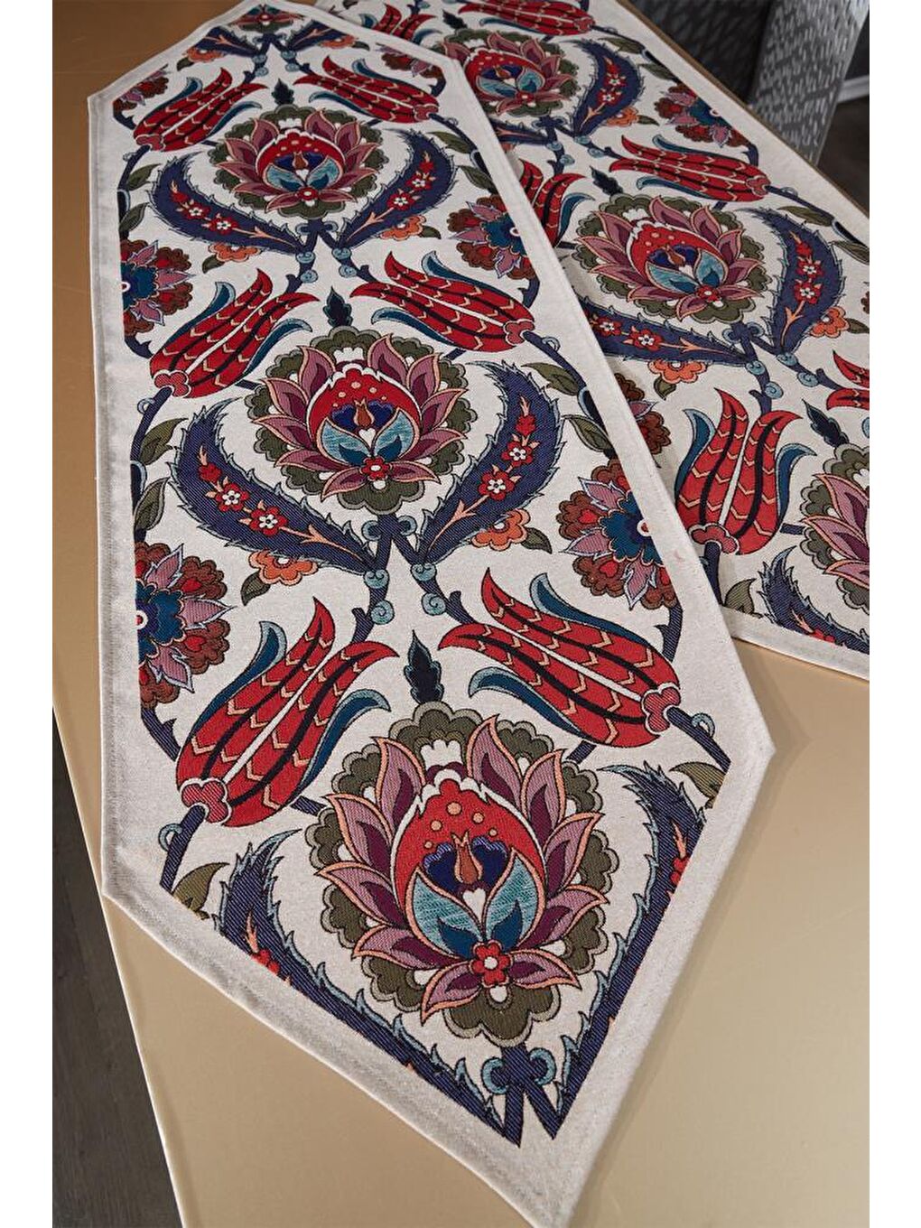 Karışık Pınar 2li Lüks Runner 45x140 Cm-3