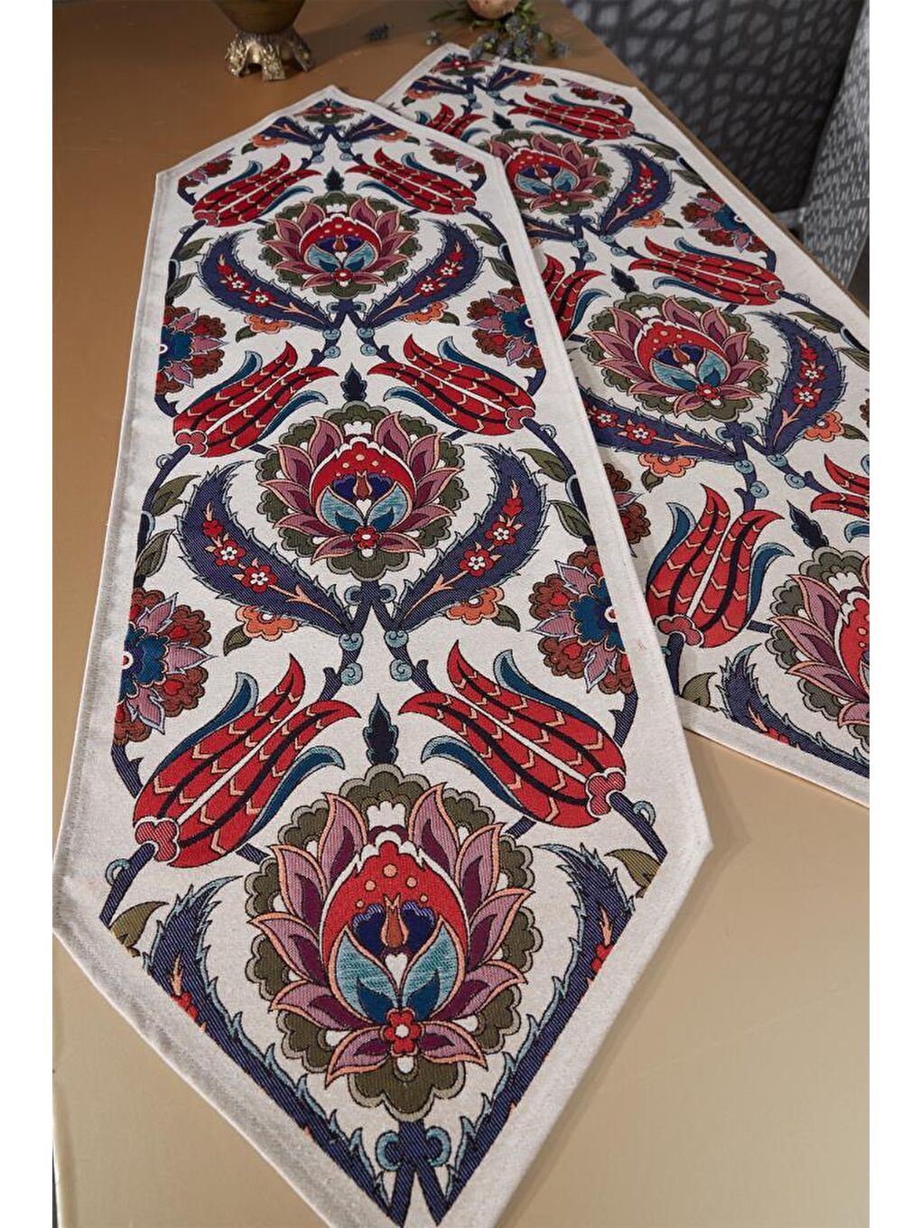 Karışık Pınar 2li Lüks Runner 45x140 Cm-4