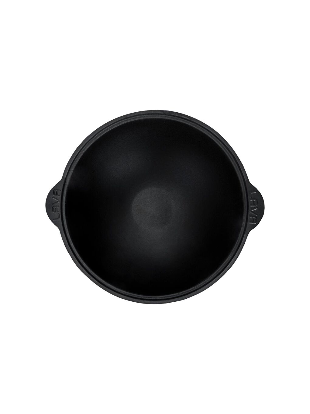 Bordo Yuvarlak Cam Kapaklı Kazan / Tencere. Döküm Demir Yekpare Kulplu Çap(Ø)30 cm.-2