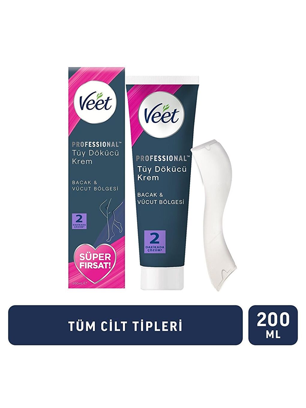 Veet Renksiz Professional Promo Tüm Ciltler İçin Tüy Dökücü Krem 200 ml