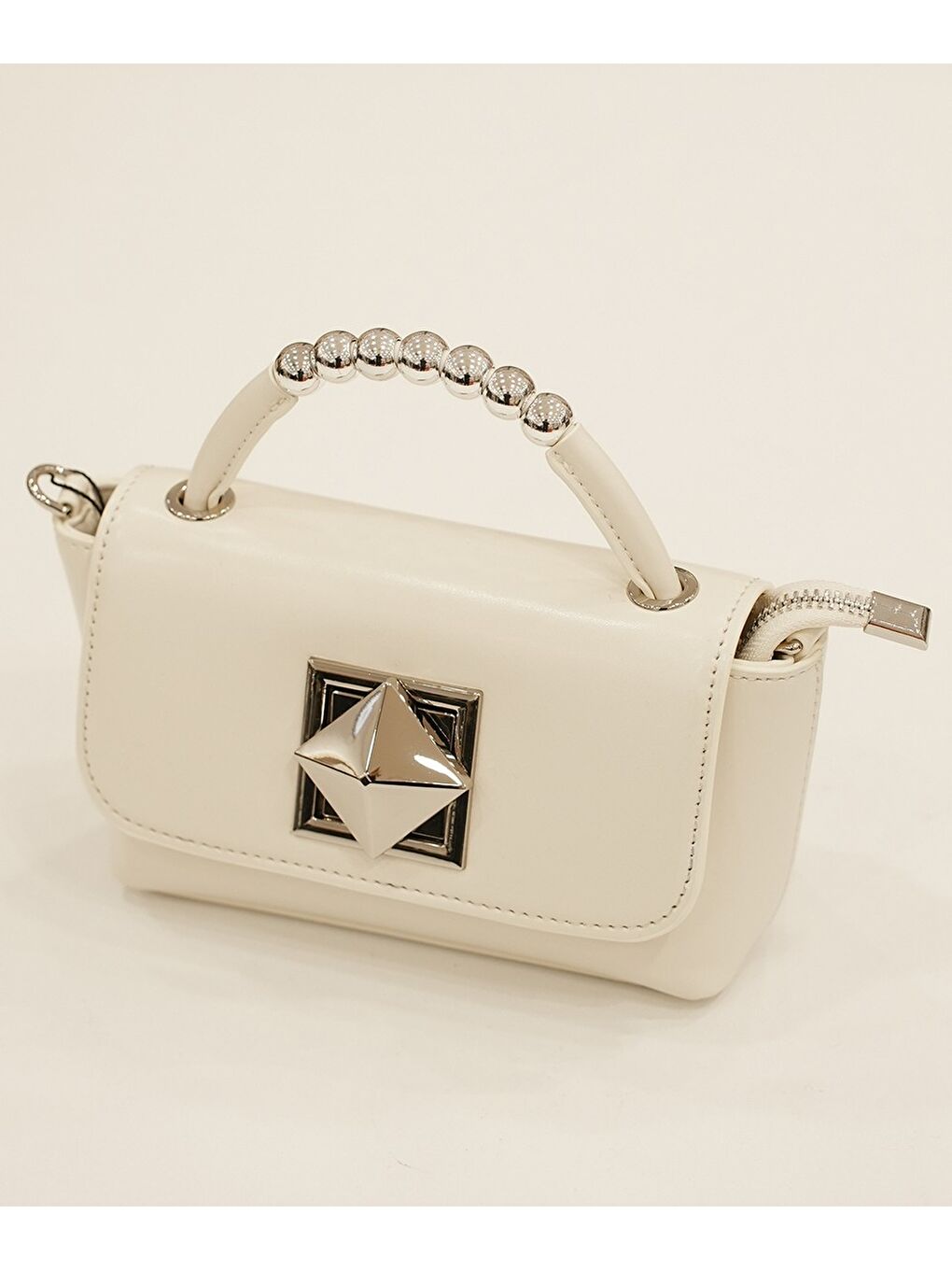 Beyaz  Kadın El Çantası 25YG329-2
