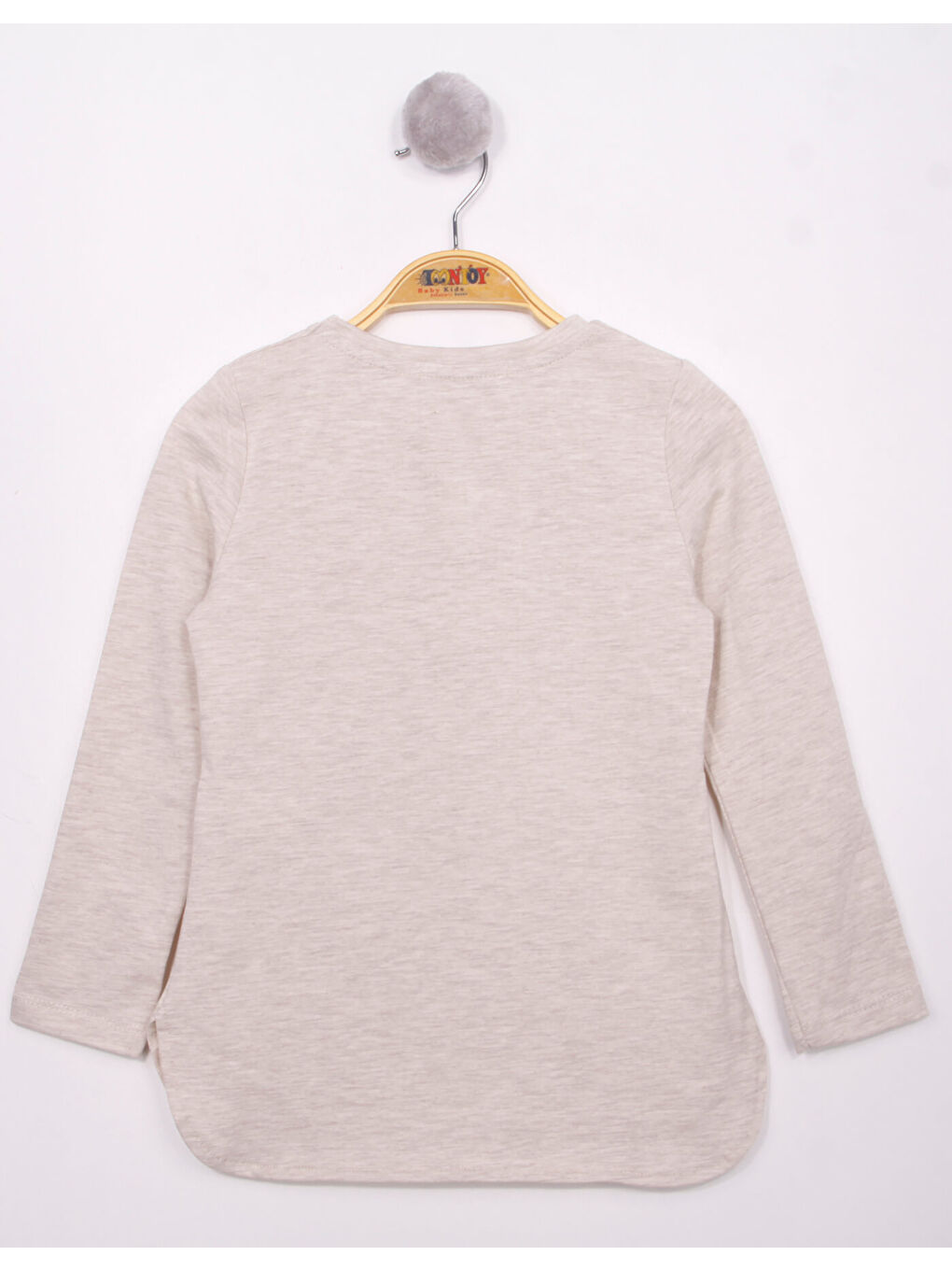 Bej Kız Çocuk Fashion Baskılı Tişört-1