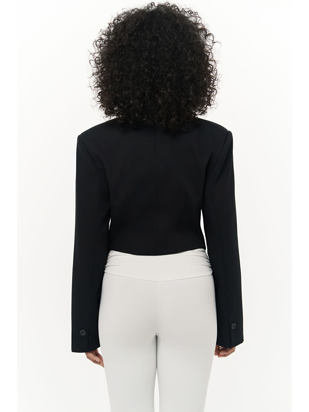 Norbury Üçgen Detay Siyah Blazer-4