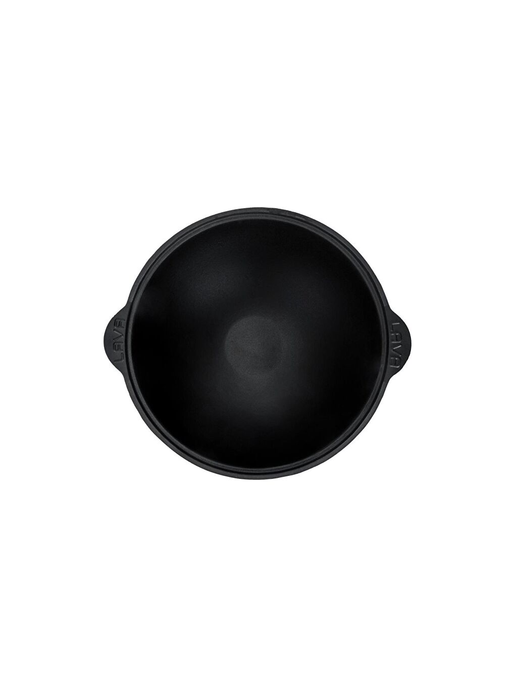 Bordo Yuvarlak Cam Kapaklı Kazan / Tencere. Döküm Demir Yekpare Kulplu Çap(Ø)28 cm.-2