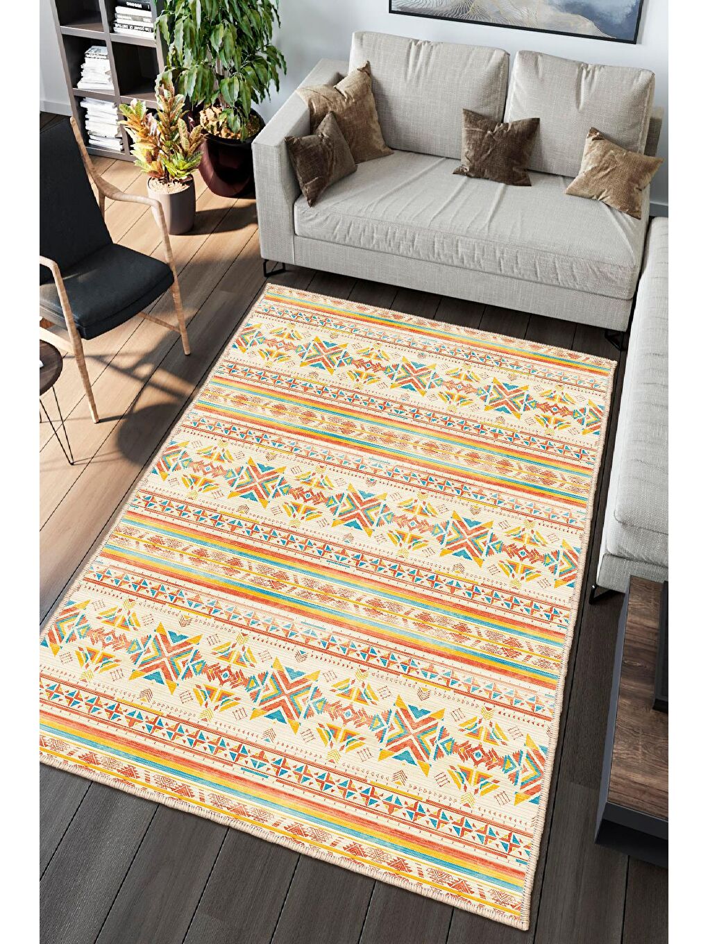 Karışık Dekoratif Özel Tasarım Modern Halısı 160x230 cm-1