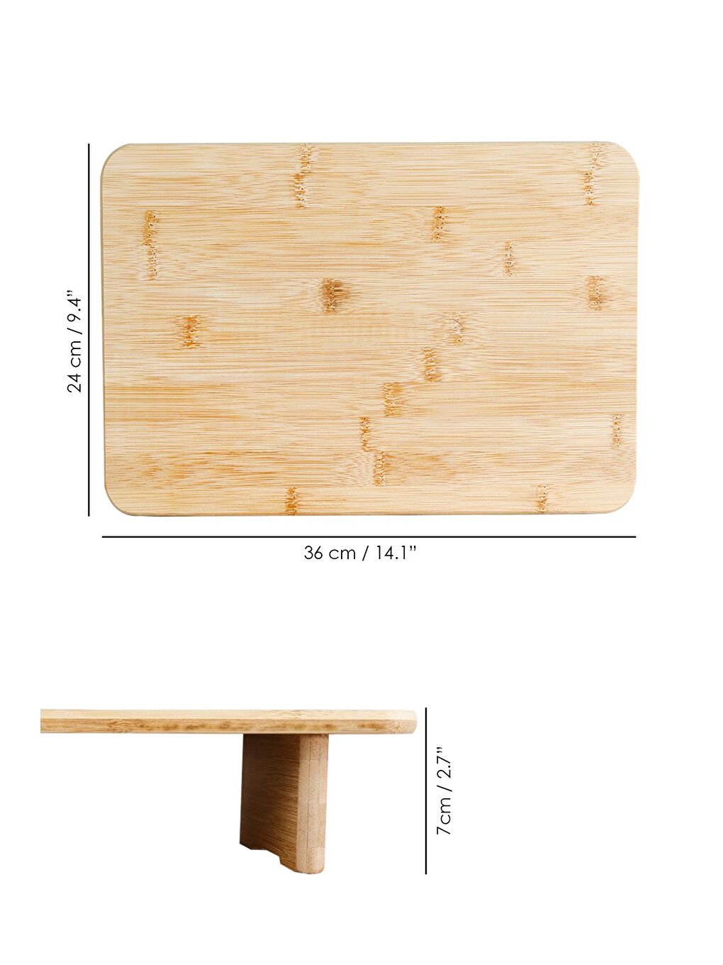 Bej Ayaklı Dikdörtgen Bambu Kesme Tahtası Kesim Panosu Doğrama Tahtası Sunu mluk Peynir Sunum Tahtası-6