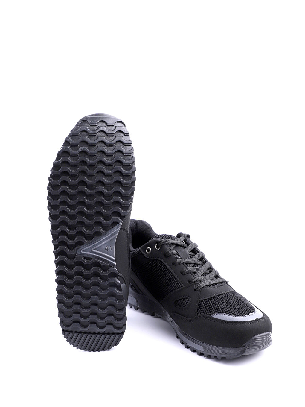 MAROON I Büyük Beden Erkek Sneaker Ayakkabı Siyah / Siyah-3