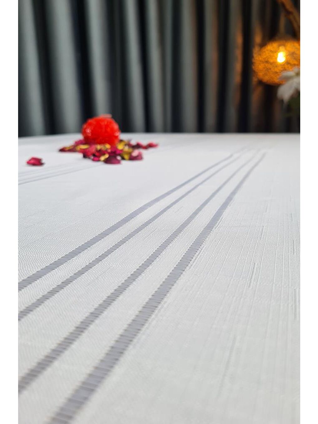 Ekru Corvver Dertsiz Masa Örtüsü 155x220 Krem-2