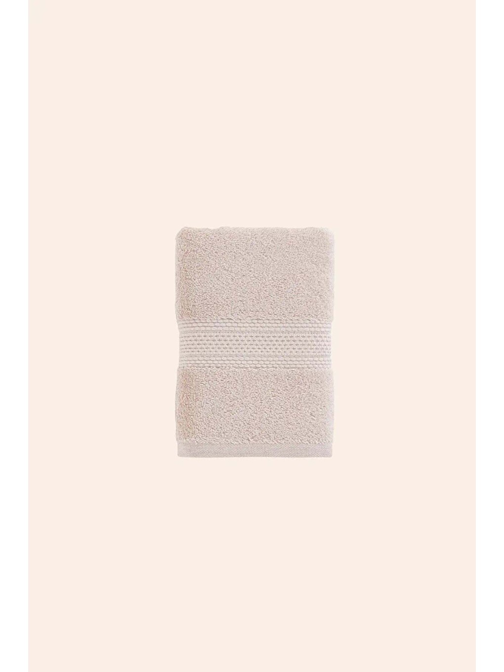 Beyaz Mısır %100 Mısır Pamuğu Havlu 2/70x140 Cm Oyster Beige-6