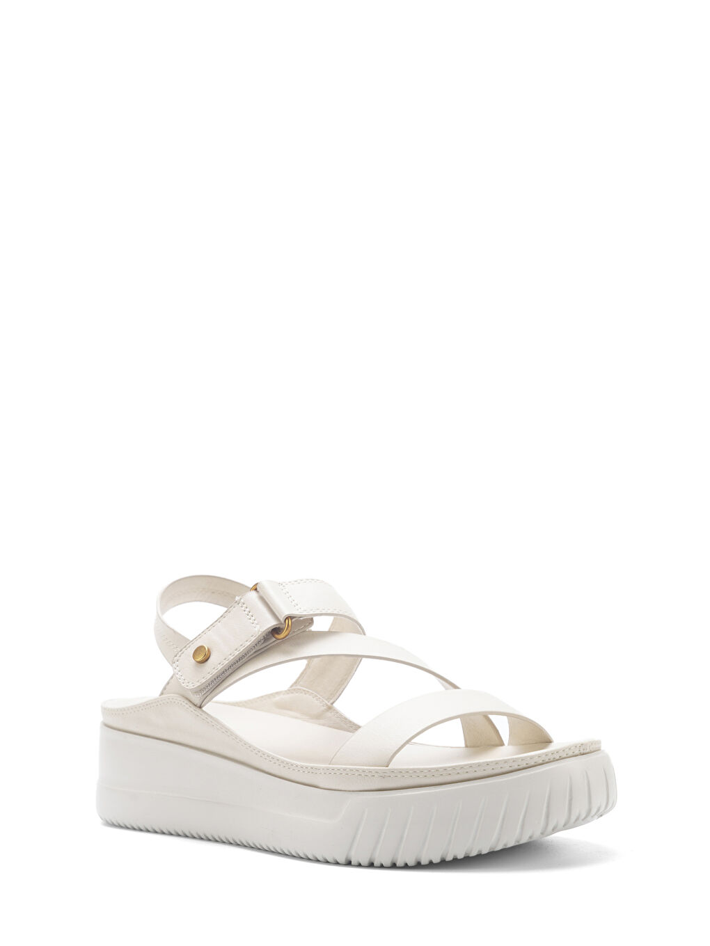 325571.Z 5FX Bej Kadın Dolgu Topuk Sandalet-1