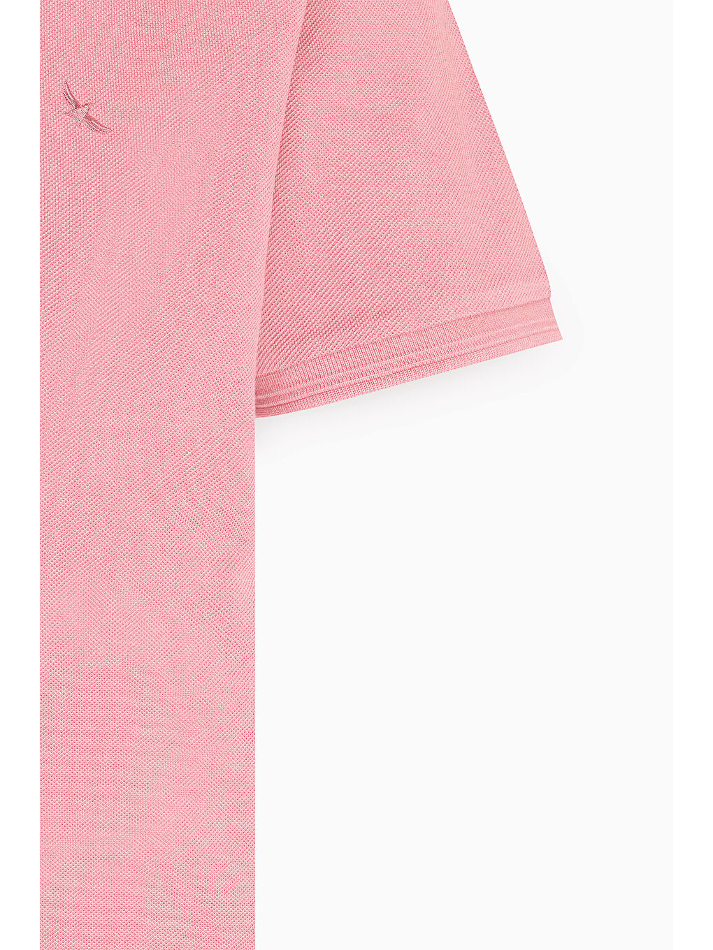 Pembe Erkek Gül Kurusu Slim Fit Dar Kesim Polo Yaka %100 Pamuk Kısa Kollu Tişört-6