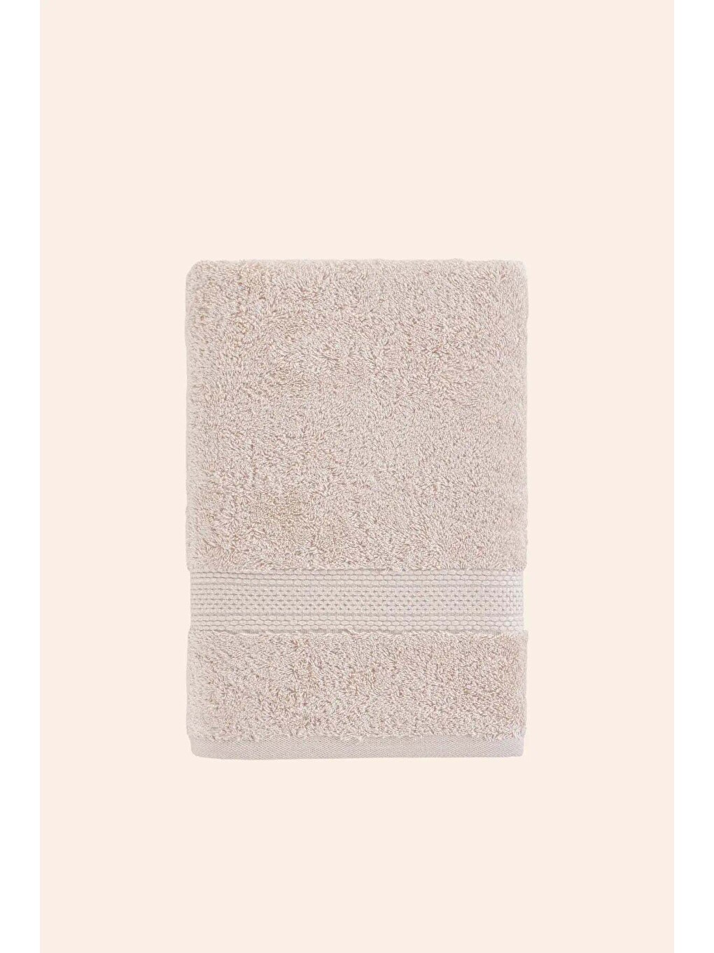 Beyaz Mısır %100 Mısır Pamuğu Havlu 4/30x50 Cm Oyster Beige-5
