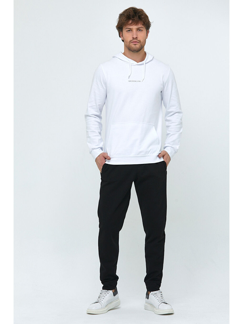 Siyah Regular Fit İnce Erkek Jogger Eşofman Altı SPR25EA81