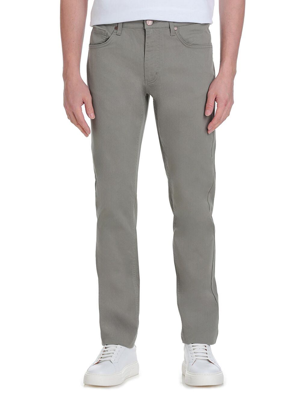 Haki Dinamik Fit 5 Cep Basic Kanvas Pantolon