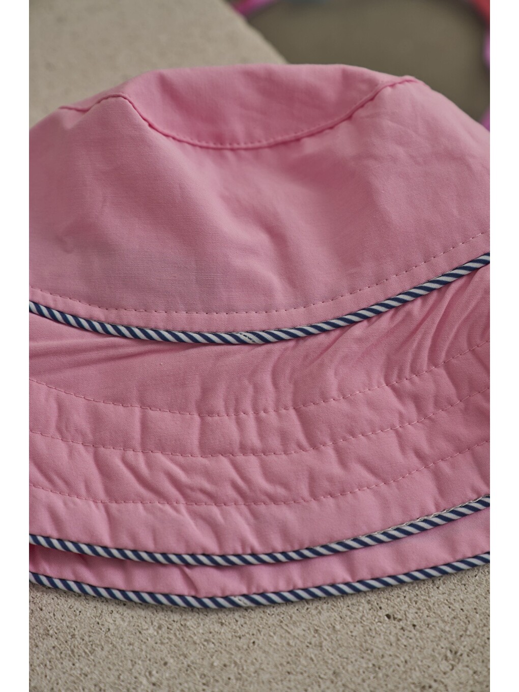 Pembe Candy Summer Biyeli Poplin Şapka-4