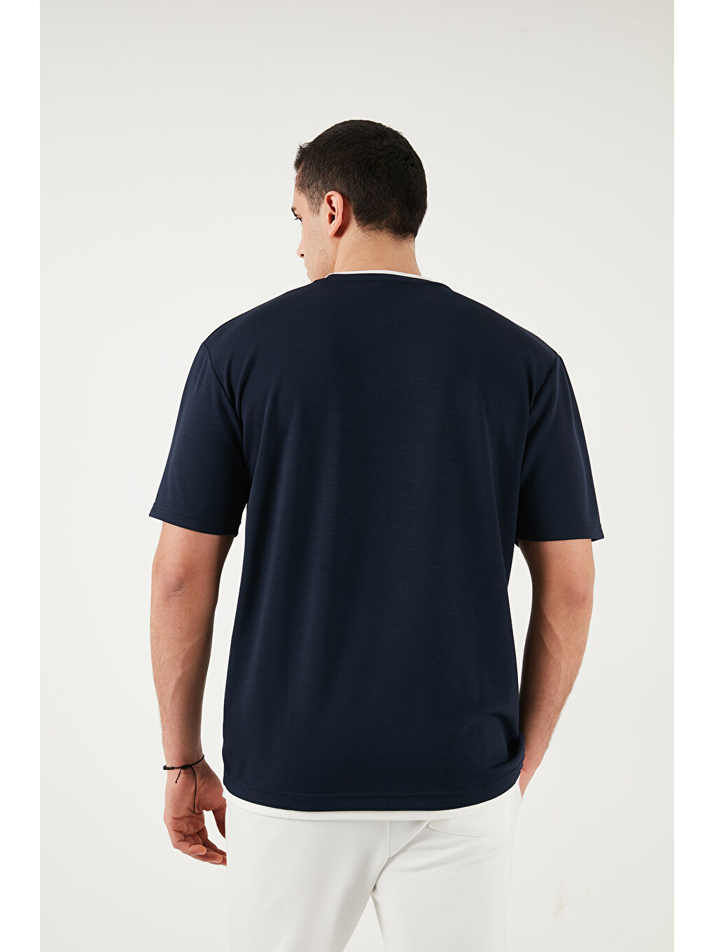 İndigo Regular Fit Bisiklet Yaka Kumaş T Shirt 5904091-6