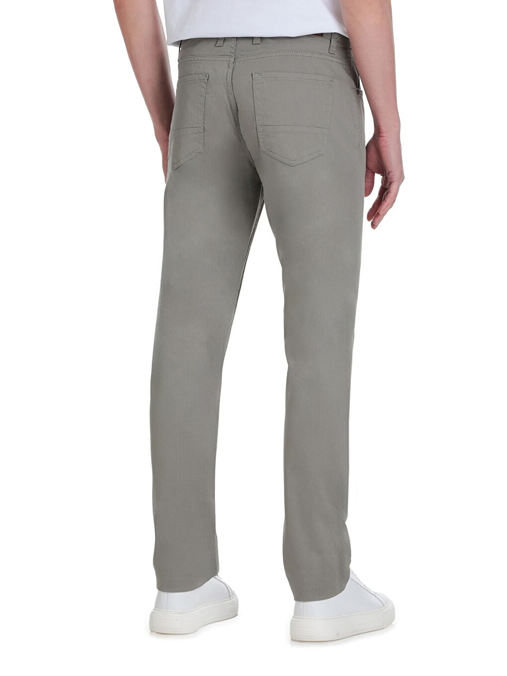 Haki Dinamik Fit 5 Cep Basic Kanvas Pantolon-4