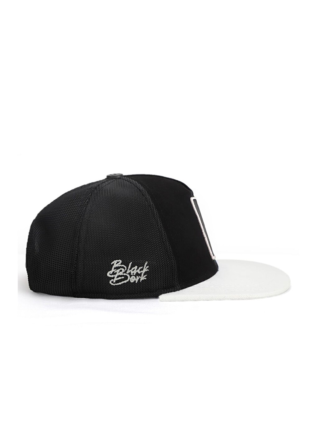 Hip Hop Kids Aslan Logolu Beyaz-Siyah Çocuk Trucker Şapka-1