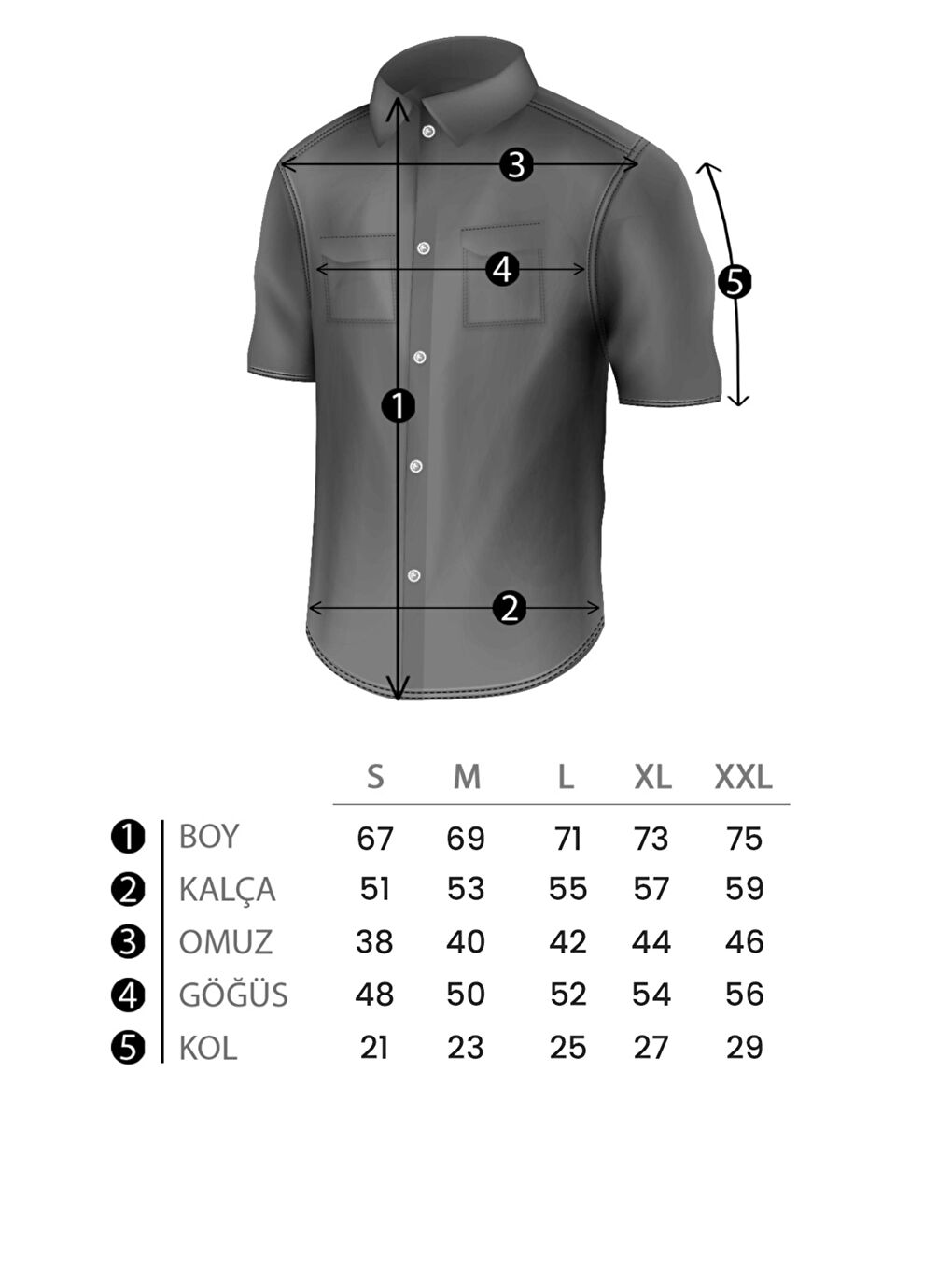 Bej Apaç Yaka Kısa Kol Gömlek JS C-155_40359-4