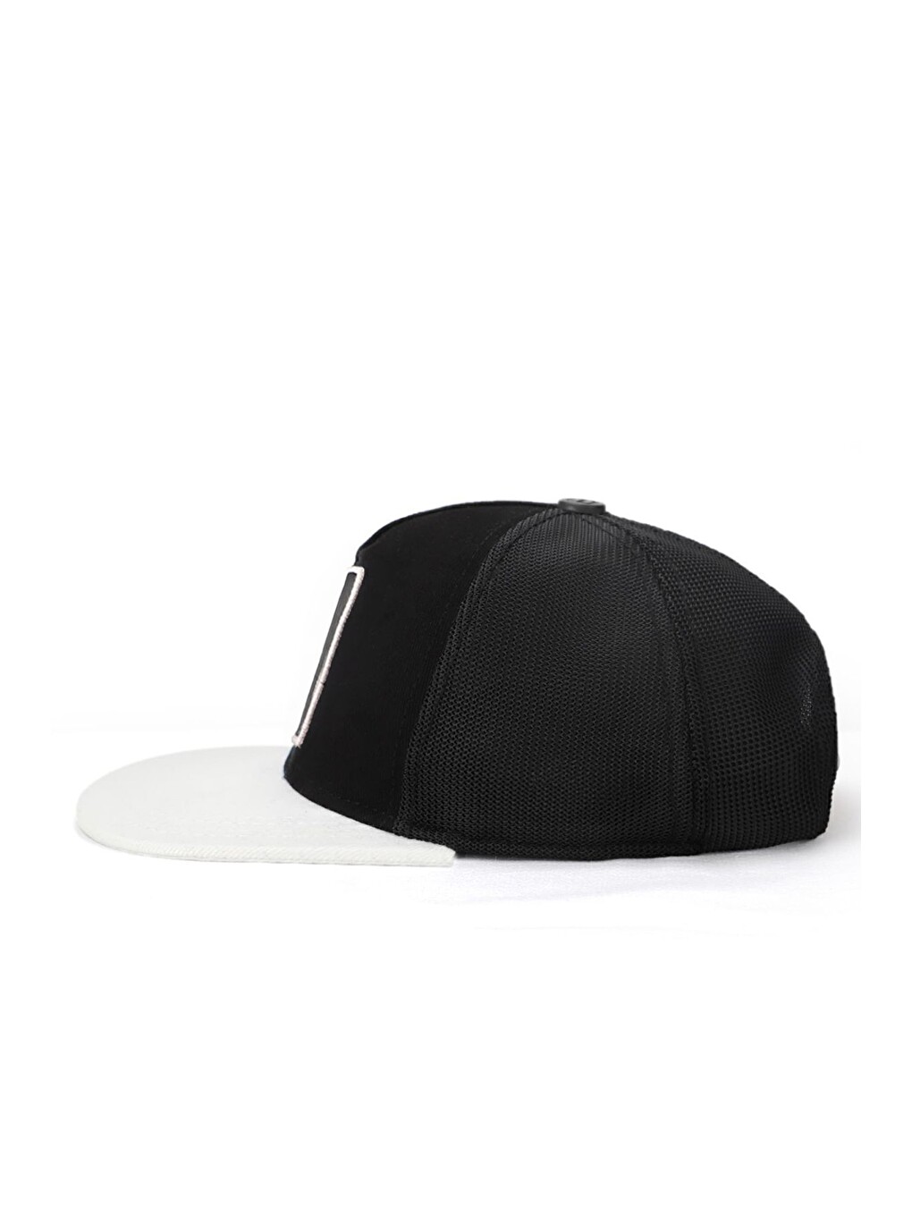 Hip Hop Kids Aslan Logolu Beyaz-Siyah Çocuk Trucker Şapka-3
