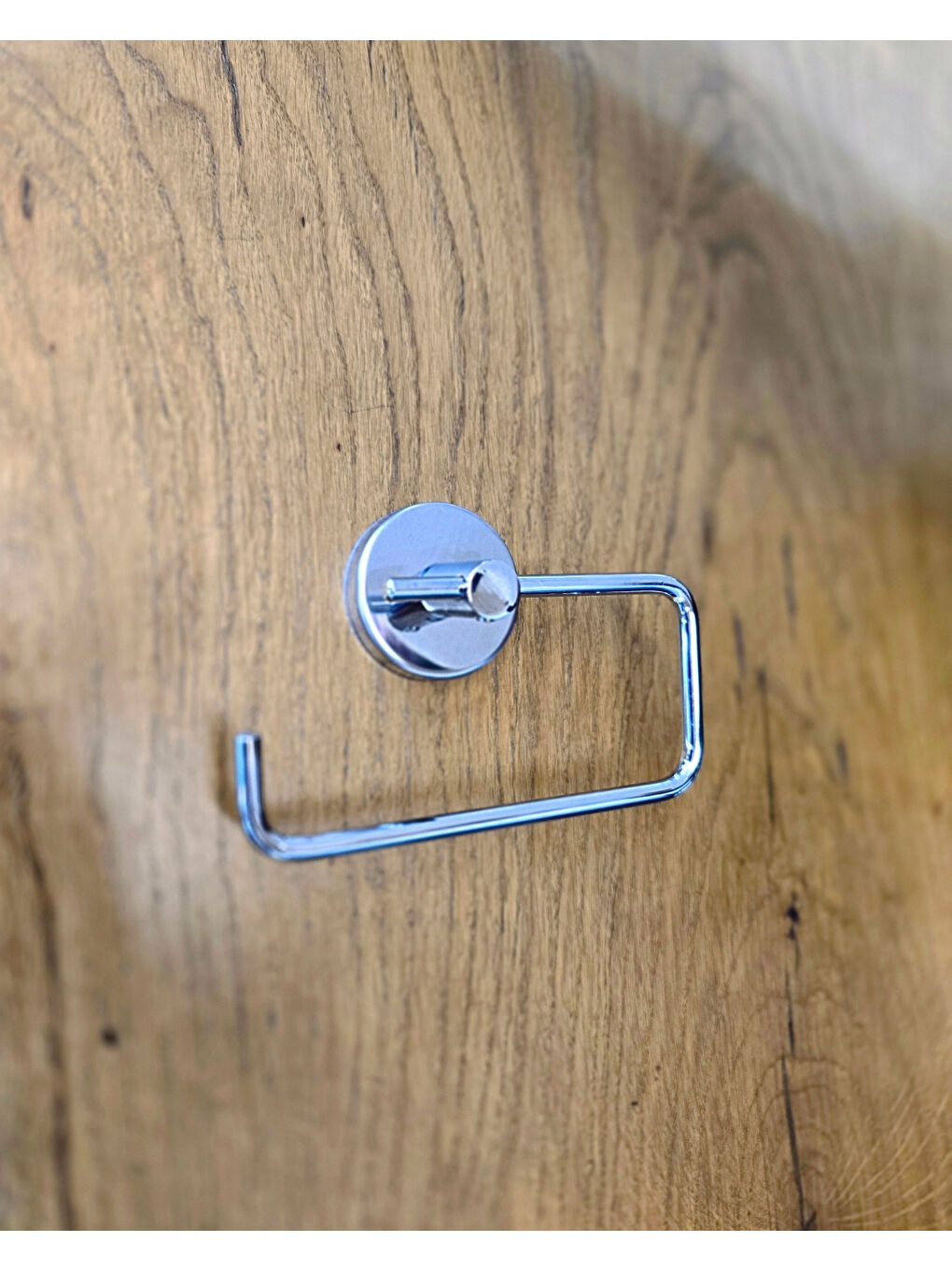 Gri Krom Metal Kapaksız Tuvalet Kağıtlığı | Banyo içi Tuvalet Kağıdı Askısı | Otel Buklet Serisi-4