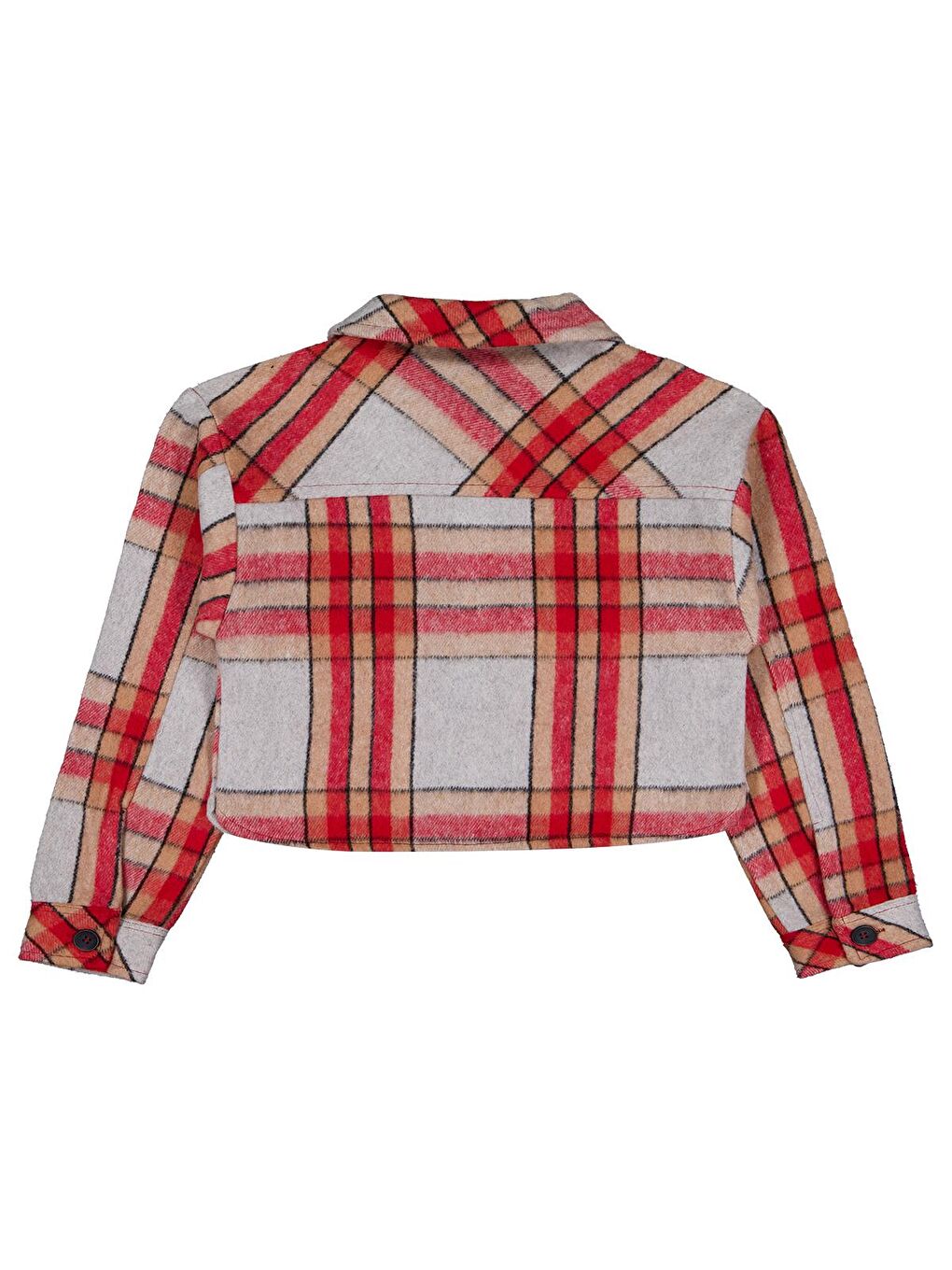 Timo Ekose Kapaklı Cepli Kız 10-13 Yaş Ceket - Gri 13-14 Yaş-1