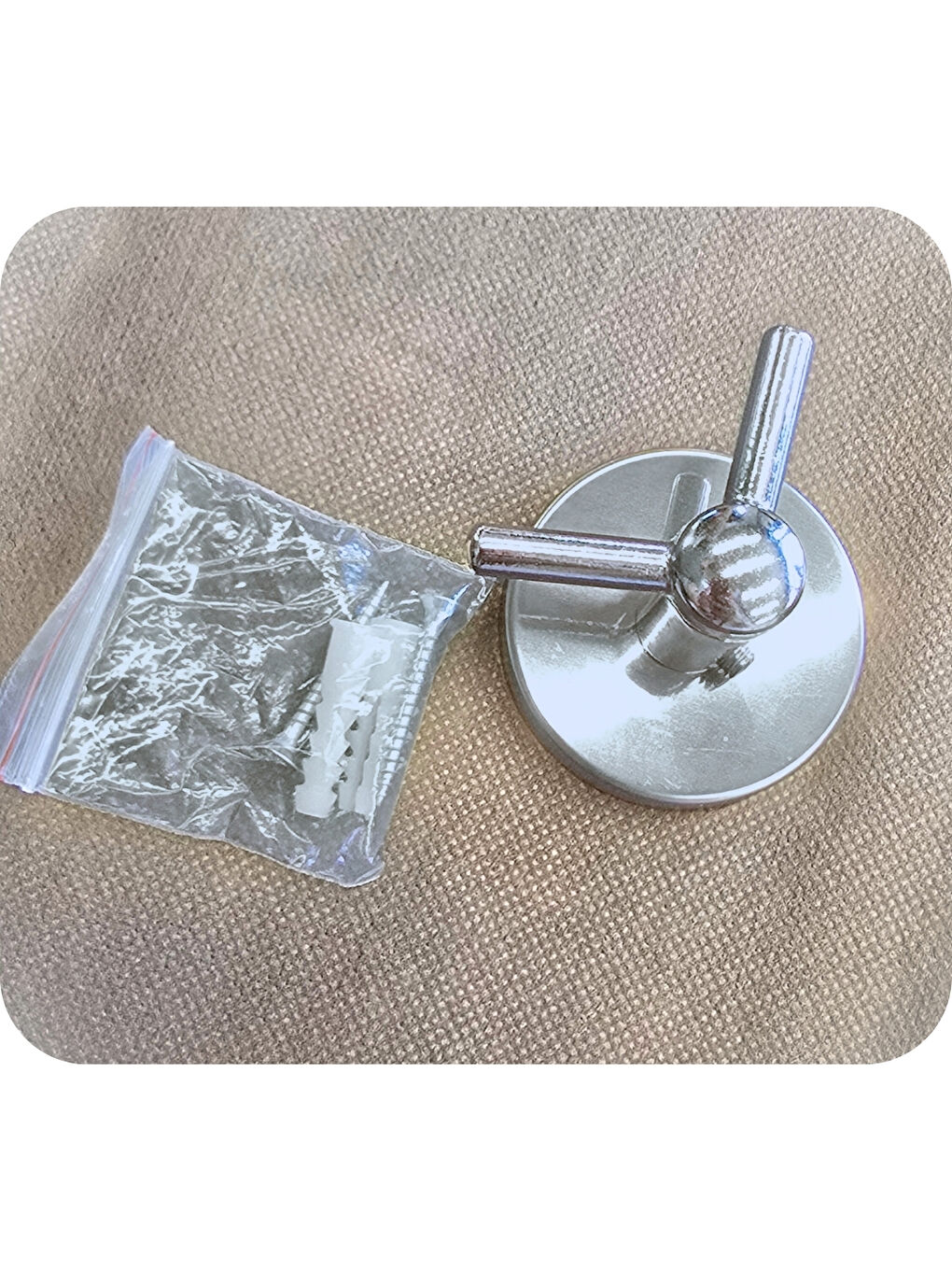 Karışık Kapı Arkası Krom Metal İki Uçlu Havlu Asma Aparatı | Montajlı Havluluk | Otel Buklet Serisi-6