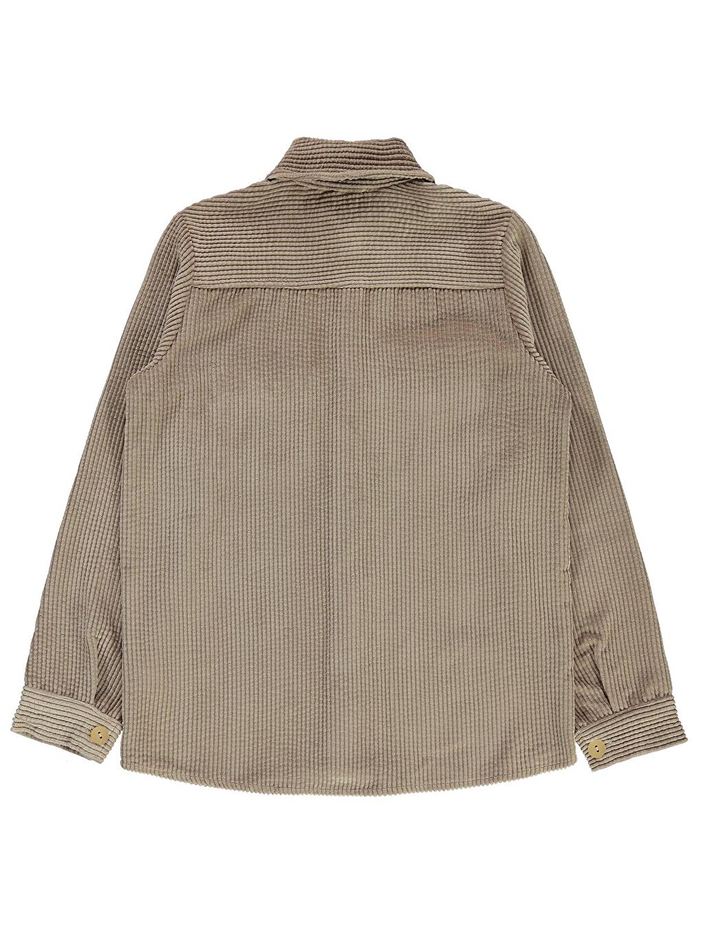 Ekru Boys Çift Kapak Cepli 10-13 Yaş Gömlek - Bej 11-12 Yaş-1