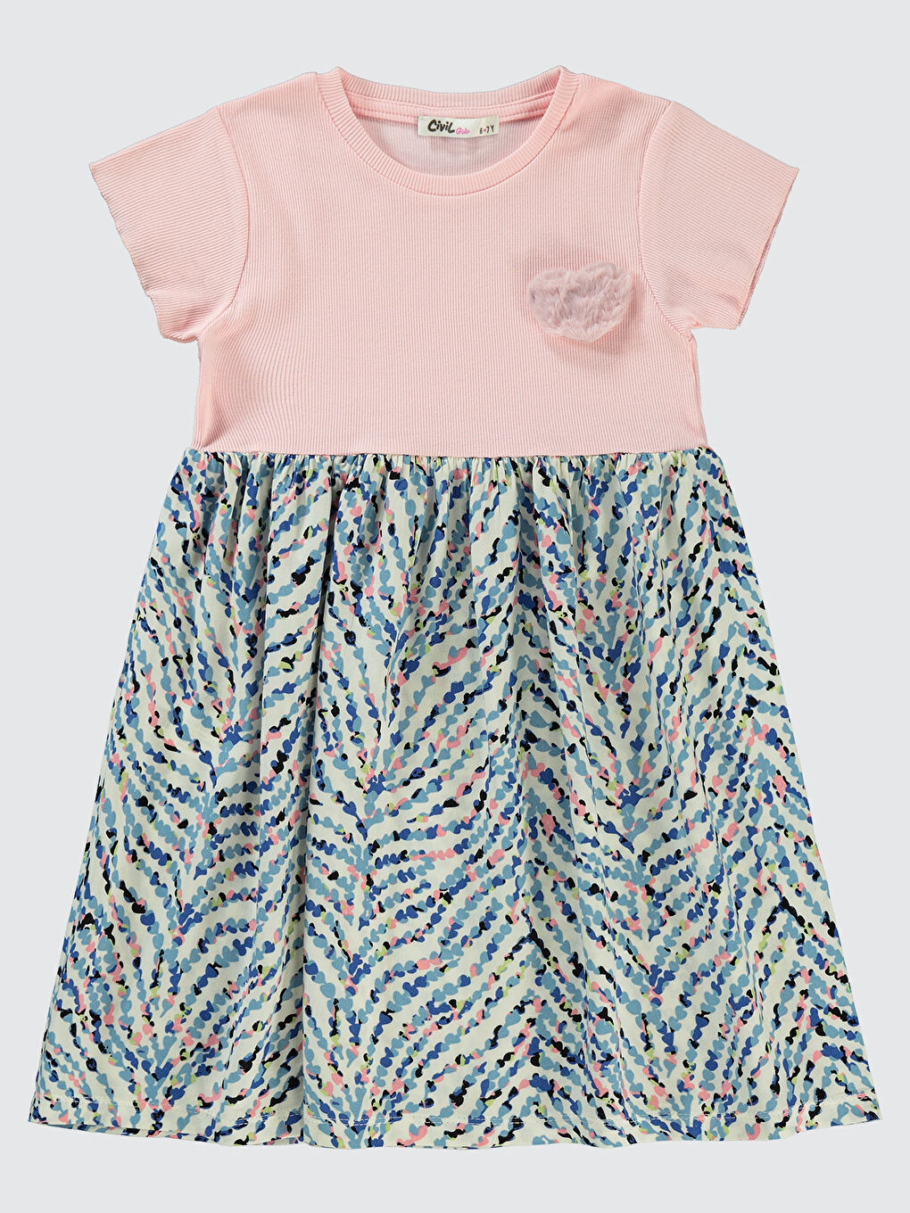 Girls Kız Çocuk Elbise 6-9 Yaş Pembe