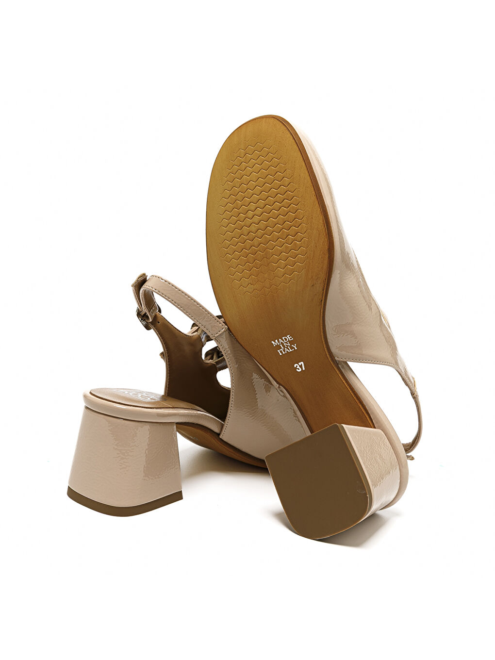 Bej Kadın Sandalet 205558CO 5558 SLIDE Naplack Nude-6