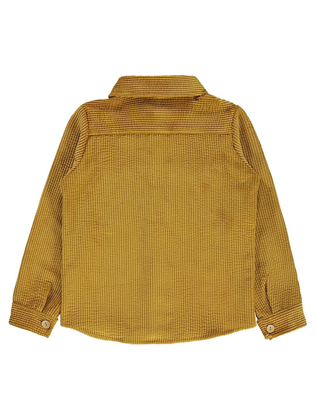 Sarı Boys Çift Kapak Cepli 6-9 Yaş Gömlek - Hardal 9-10 Yaş-1