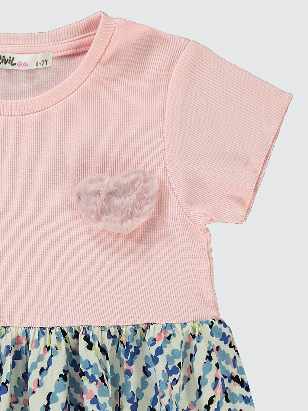 Girls Kız Çocuk Elbise 6-9 Yaş Pembe-2