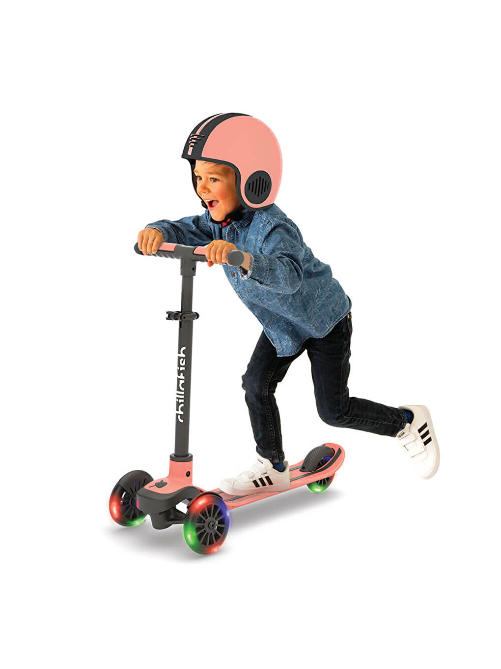 Scotti Glow 3 Tekerlekli Işıklı Scooter - Flamingo (04)