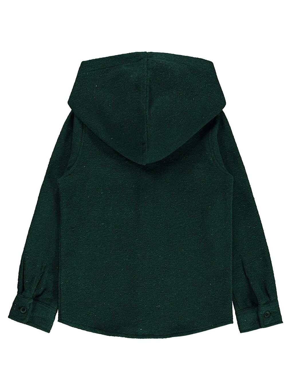 Boys Çift Cep Basic Kapüşonlu 6-9 Yaş Gömlek - Haki 8-9 Yaş-1