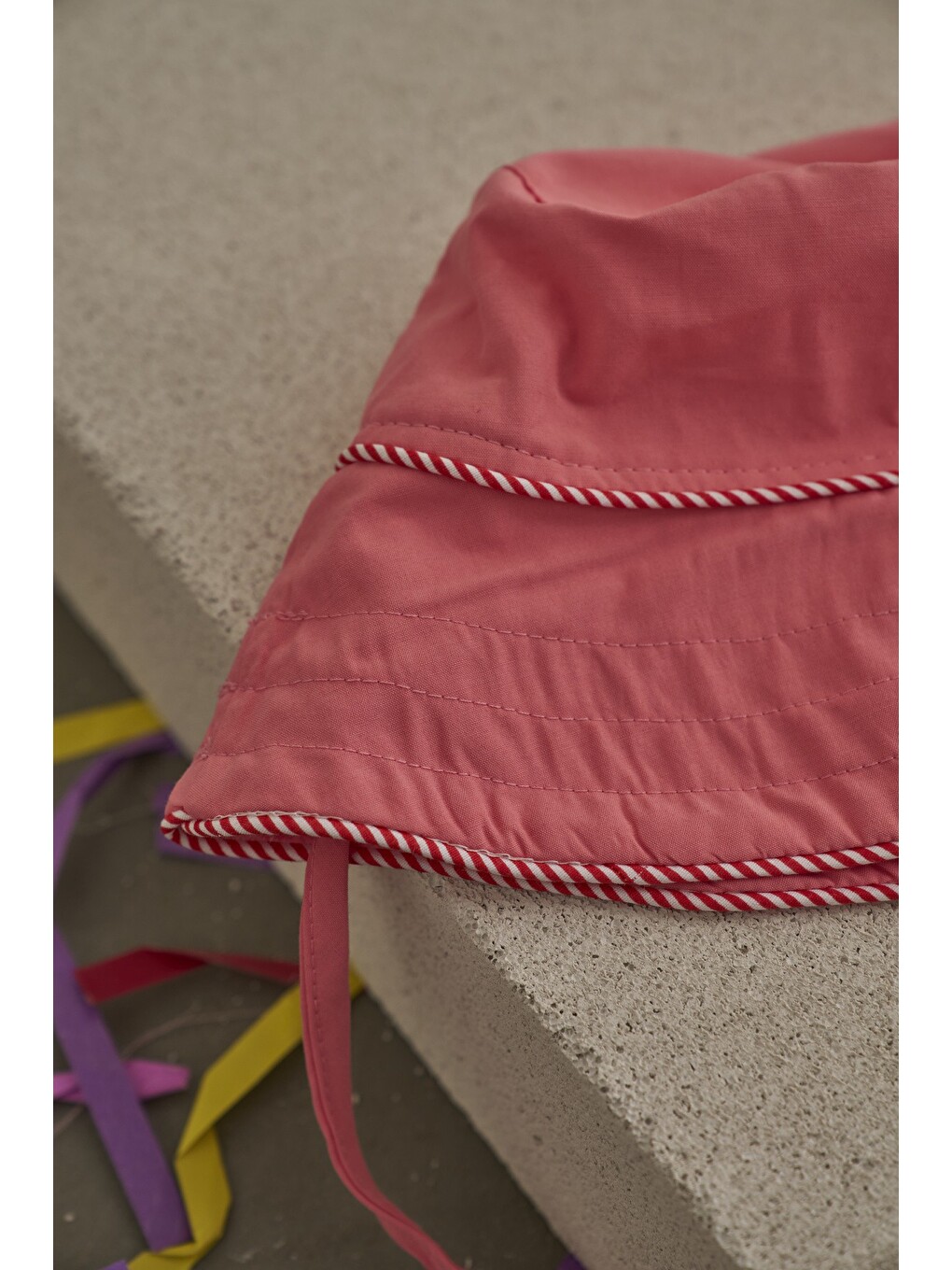 Pembe Candy Summer Biyeli Poplin Şapka-2