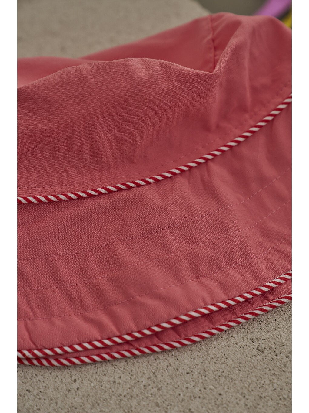 Pembe Candy Summer Biyeli Poplin Şapka-4