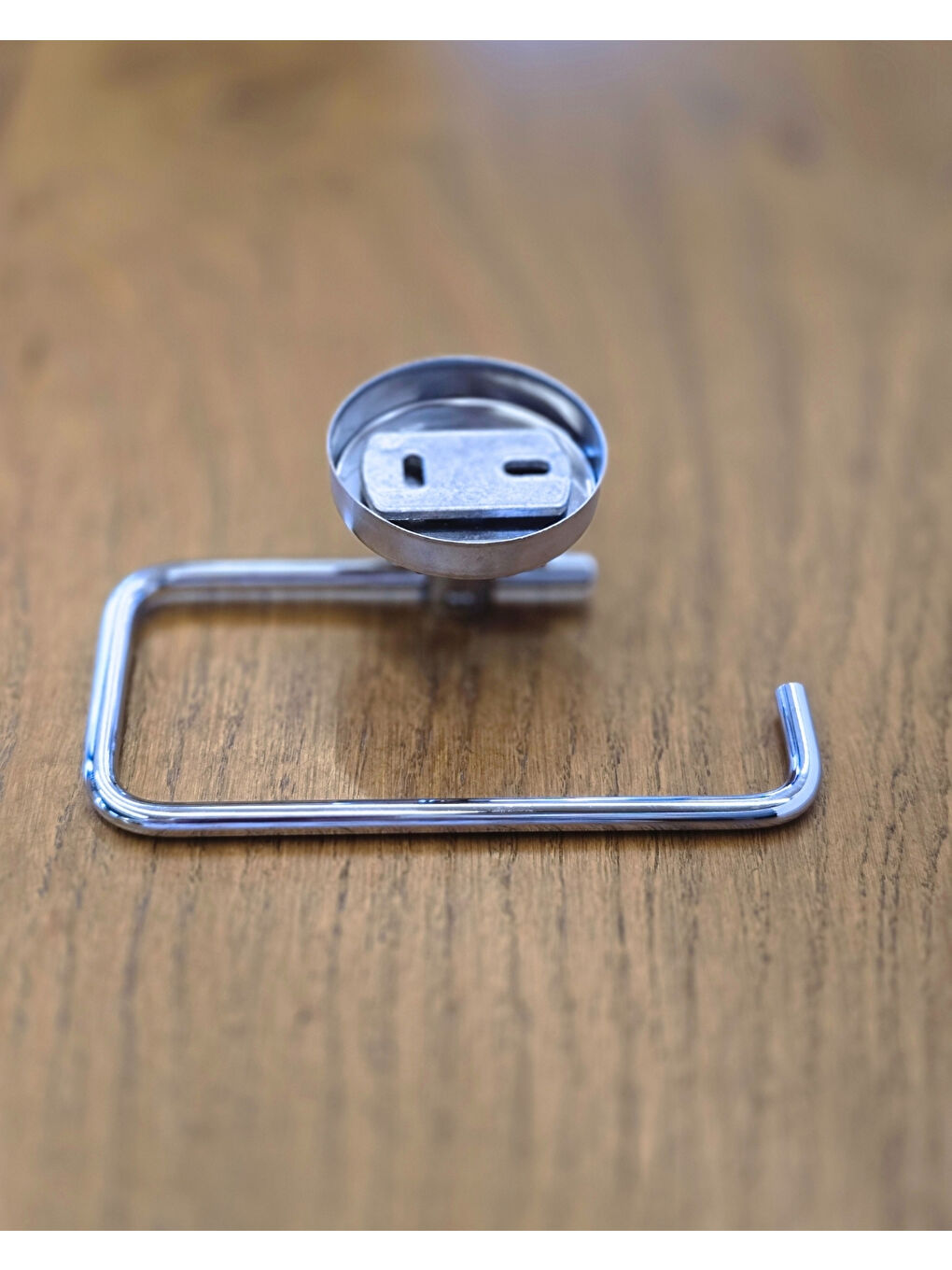 Gri Krom Metal Kapaksız Tuvalet Kağıtlığı | Banyo içi Tuvalet Kağıdı Askısı | Otel Buklet Serisi-7