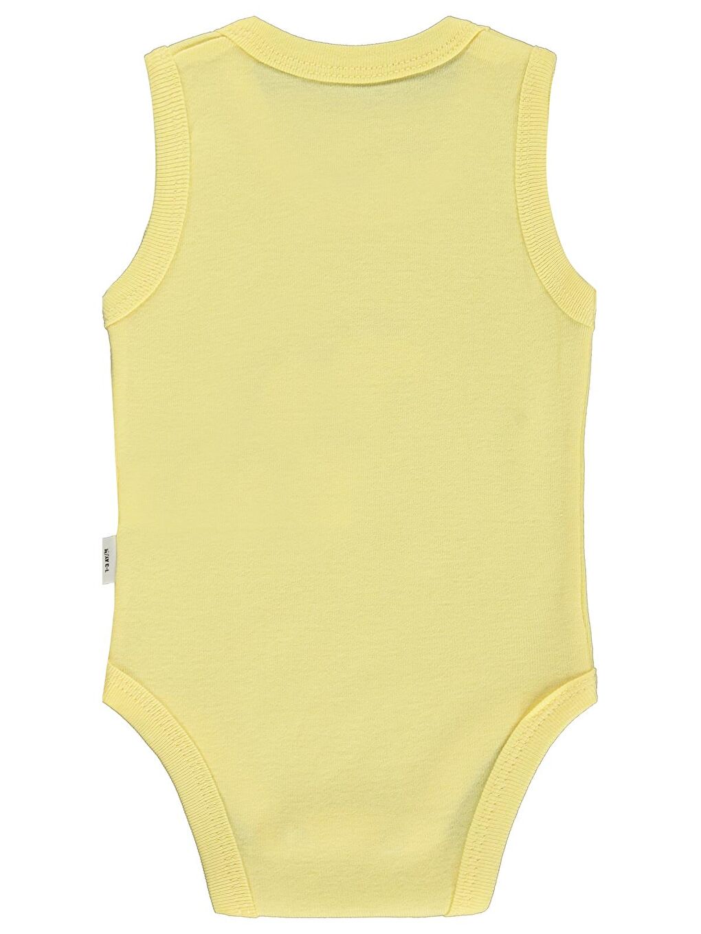 Baby Baskılı 0-3 Yaş Çıtçıtlı Badi - Sarı 2-3 Yaş-1
