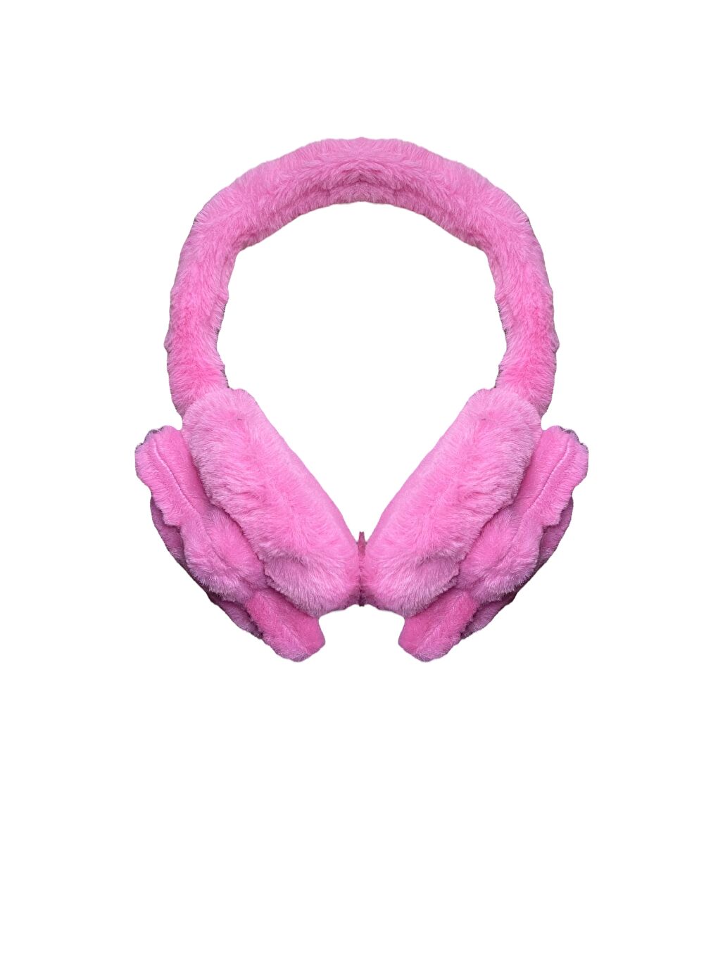Formo Çocuk Pembe 3D Yıldız Detaylı Pelüş Kışlık Kulaklık