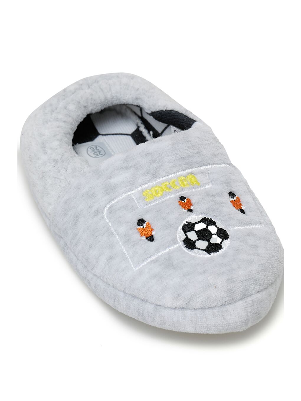 522179.P2PR Gri Erkek Çocuk Ev Terliği-3