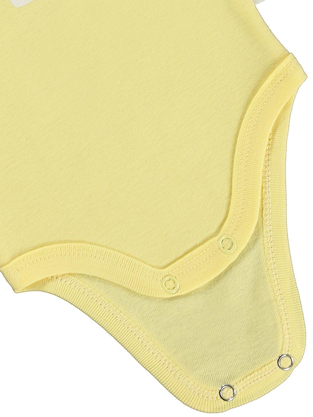 Baby Baskılı 0-3 Yaş Çıtçıtlı Badi - Sarı 2-3 Yaş-2