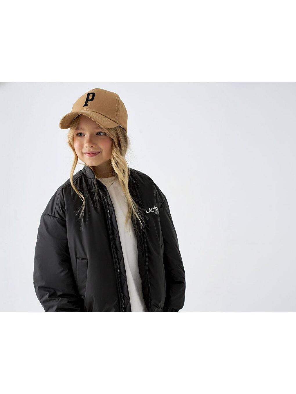 Unisex Çocuk Siyah Bomber Mont – Fermuarlı, Cepli, Rahat Kesim-2