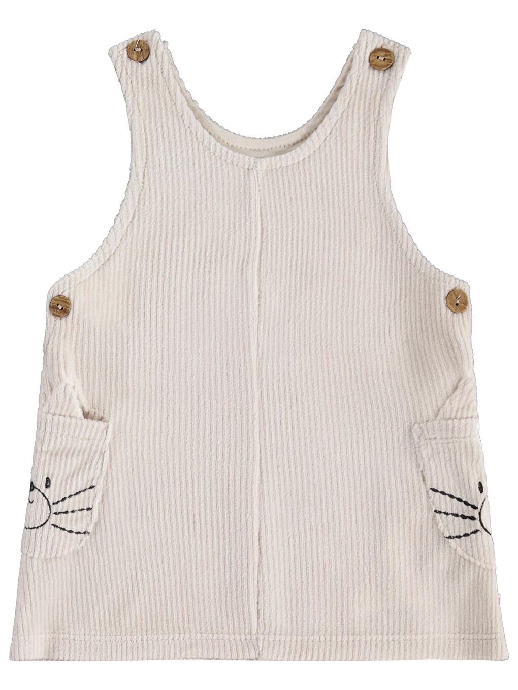 Baby Kedi Badili 6-18 Ay Elbise - Bej 6-9 Ay-1