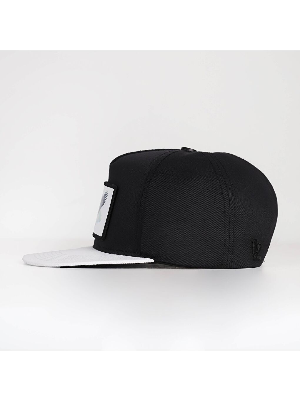 Kartal Logolu Beyaz-Siyah Hip Hop Şapka-3