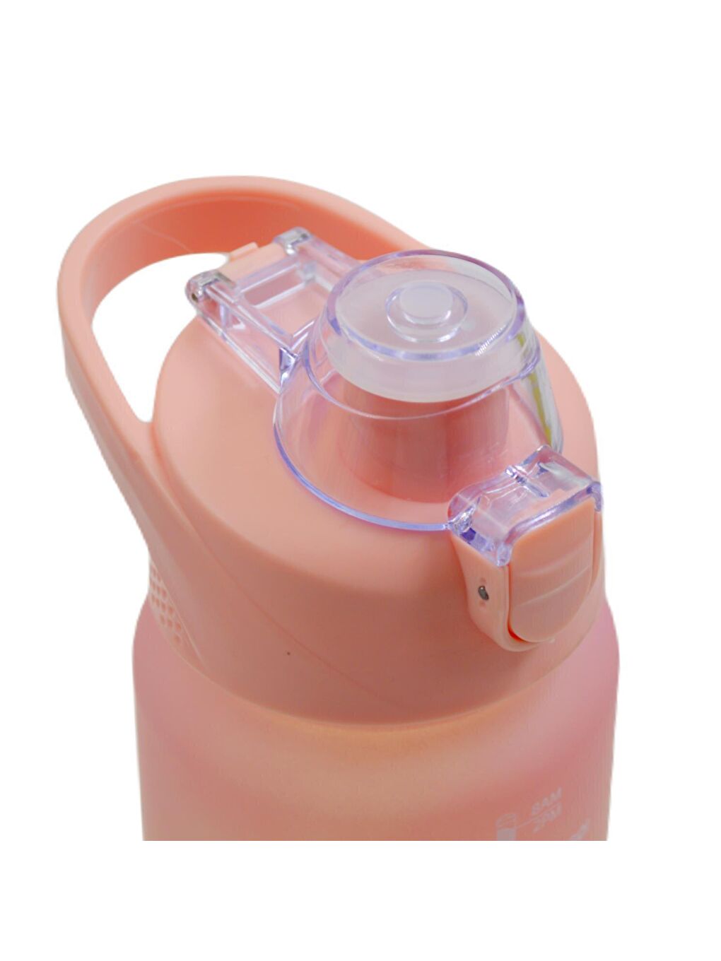 BottleBoss Pembe Pastel Renk Geçişli Sızdırmaz Kapak Motivasyon Matarası 1100 Ml Sticker HEDİYELİ Pembe - 6