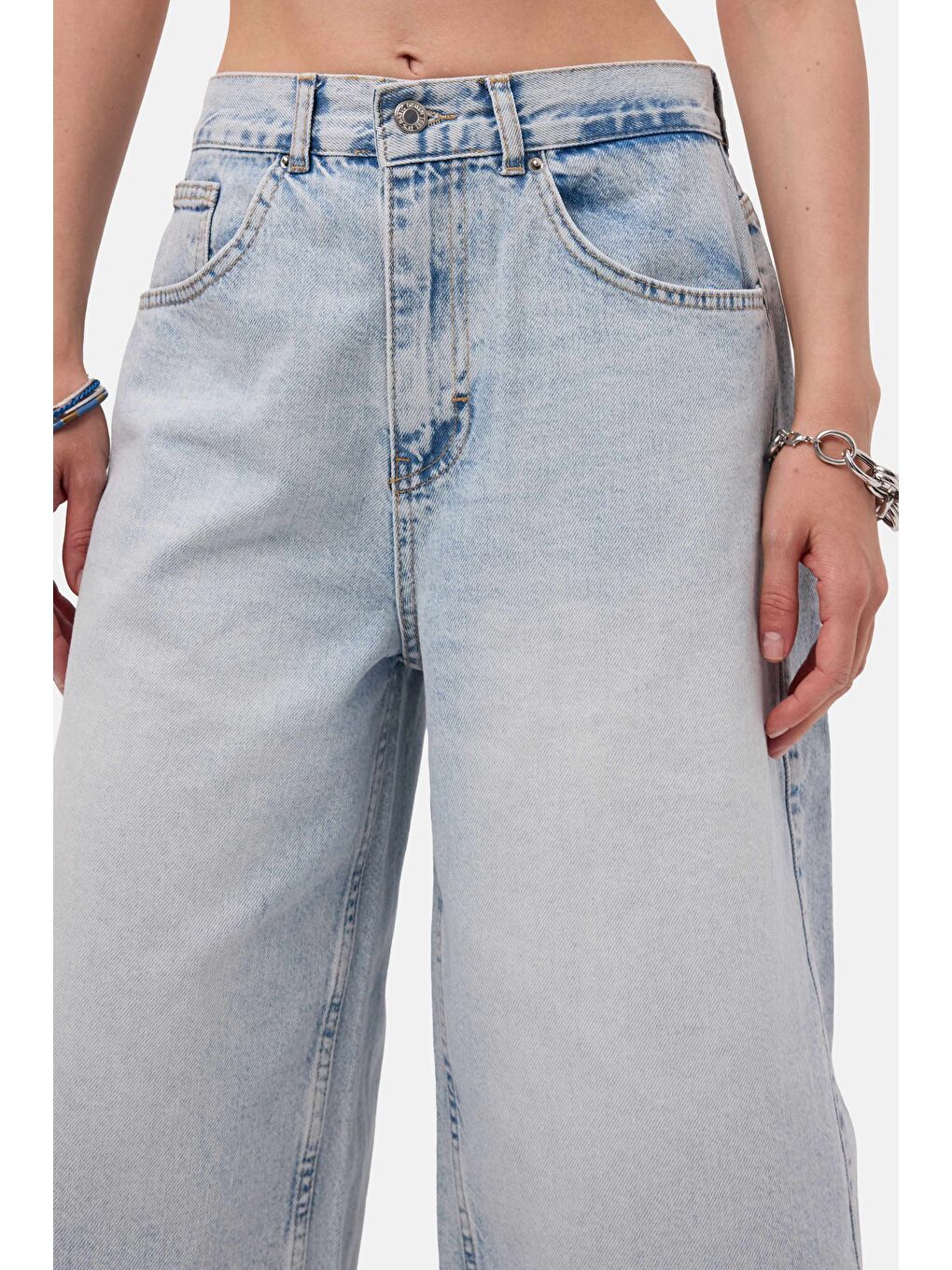 Mavi Kadın Jean Renk 4s6-3 Maxi Denim Bermuda Şort-5