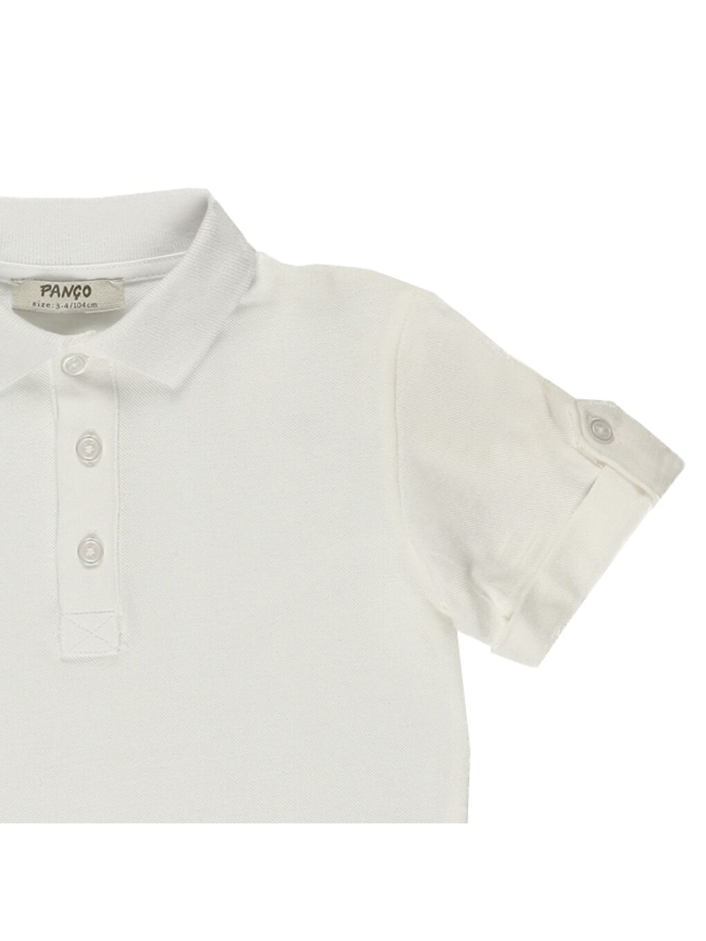 Panço Beyaz Erkek Çocuk  Polo Yaka T-Shirt - 2