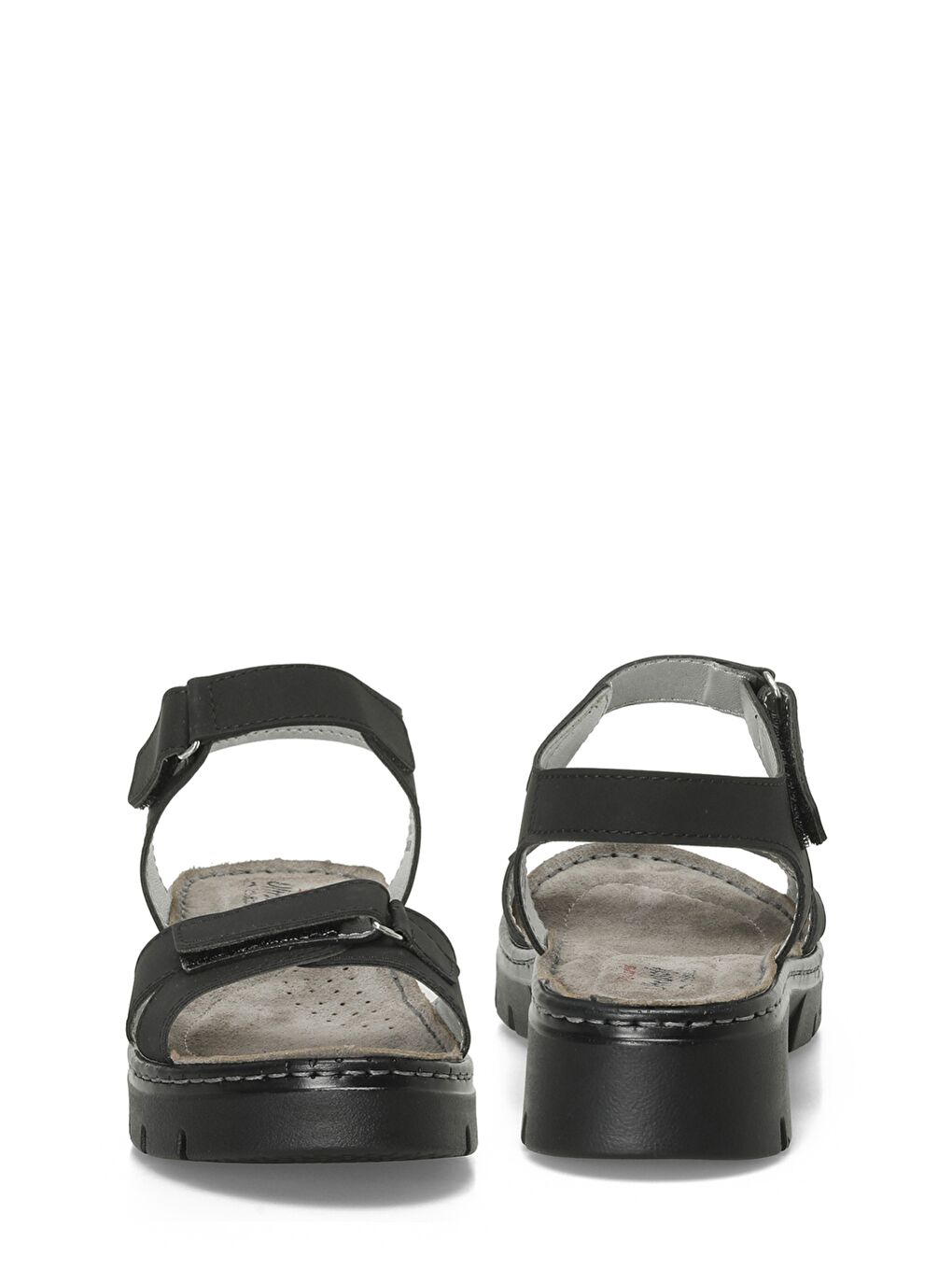 166292.Z5FX Siyah Kadın Comfort Sandalet-4